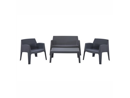 ΣΕΤ ΣΑΛΟΝΙ ΕΞ.ΧΩΡΟΥ 4ΤΜΧ SLEEK HM21268.10 ΓΚΡΙ ΠΟΛΥΠΡΟΠΥΛΕΝΙΟ