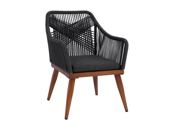 ΠΟΛΥΘΡΟΝΑ ΑΛΟΥΜΙΝΙΟΥ MYRTIA ΜΕ ΣΧΟΙΝΙ ΓΚΡΙ ΚΑΙ ΚΑΡΥΔΙ ΠΟΔΙΑ HM5549.01 62x63x90Ycm