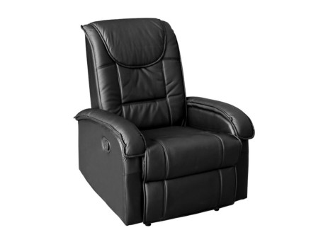 ΠΟΛΥΘΡΟΝΑ RELAX ΜΕ ΜΗΧΑΝΙΣΜΟ MASSAGE ROCCA HM0026.01 PU ΜΑΥΡΟ 80x96x97 εκ.