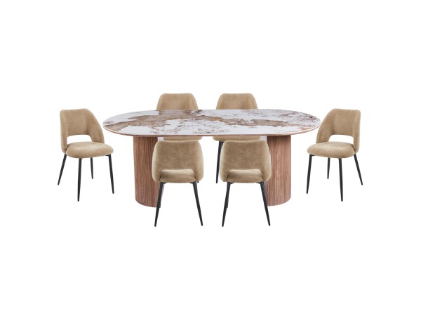 ΣΕΤ ΤΡΑΠΕΖΑΡΙΑΣ 7ΤΜΧ MARBLEX HM11391 ΚΕΡΑΜΙΚΟ TOP PANDORA--ΚΑΡΕΚΛΕΣ ΜΕ ΥΦΑΣΜΑ TAUPE ΣΕΤ ΤΡΑΠΕΖΑΡΙΑΣ 7ΤΜΧ MARBLEX HM11391 ΚΕΡΑΜΙΚΟ TOP PANDORA--ΚΑΡΕΚΛΕΣ ΜΕ ΥΦΑΣΜΑ TAUPE