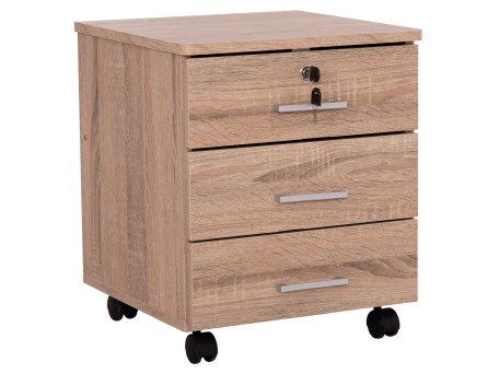 ΣΥΡΤΑΡΙΕΡΑ ΓΡΑΦΕΙΟΥ HAYDEN HM2282.02 ΣΕ SONAMA ΧΡΩΜΑ 39.5x40x46.5Υεκ