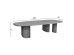 ΤΡΑΠΕΖΙ ΤΡΑΠΕΖΑΡΙΑΣ FIBER CEMENT ΟΒΑΛ GLEN HM6598.01 ΓΚΡΙ 260x95x75Υεκ