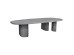 ΤΡΑΠΕΖΙ ΤΡΑΠΕΖΑΡΙΑΣ FIBER CEMENT ΟΒΑΛ GLEN HM6598.01 ΓΚΡΙ 260x95x75Υεκ