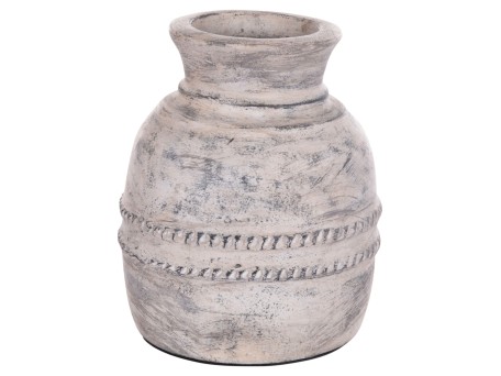 ΔΙΑΚΟΣΜΗΤΙΚΟ ΕΠΙΤΡΑΠΕΖΙΟ ΒΑΖΟ VERMO HM4393 ΤΕΡΑΚΟΤΑ ΣΕ ΑΝΟΙΧΤΟ ΓΚΡΙ Φ21x25Υεκ.