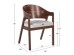 ΚΑΡΕΚΛΑ NERO HM9972 RUBBERWOOD ΣΕ ΚΑΡΥΔΙ-ΓΚΡΙ ΥΦΑΣΜΑ ΚΑΘΙΣΜΑ 56x56x78Yεκ.