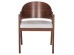ΚΑΡΕΚΛΑ NERO HM9972 RUBBERWOOD ΣΕ ΚΑΡΥΔΙ-ΓΚΡΙ ΥΦΑΣΜΑ ΚΑΘΙΣΜΑ 56x56x78Yεκ.