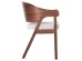 ΚΑΡΕΚΛΑ NERO HM9972 RUBBERWOOD ΣΕ ΚΑΡΥΔΙ-ΓΚΡΙ ΥΦΑΣΜΑ ΚΑΘΙΣΜΑ 56x56x78Yεκ.