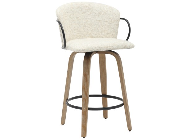 ΣΚΑΜΠΟ ΜΠΑΡ ΜΕΣ.ΥΨΟΥΣ NEBOR HM9986.01 ΠΟΔΙΑ Κ.Π.-ΜΑΥΡΟ ΜΕΤΑΛΛΟ-ΕΚΡΟΥ ΥΦΑΣΜΑ 53,5x51x90Υεκ