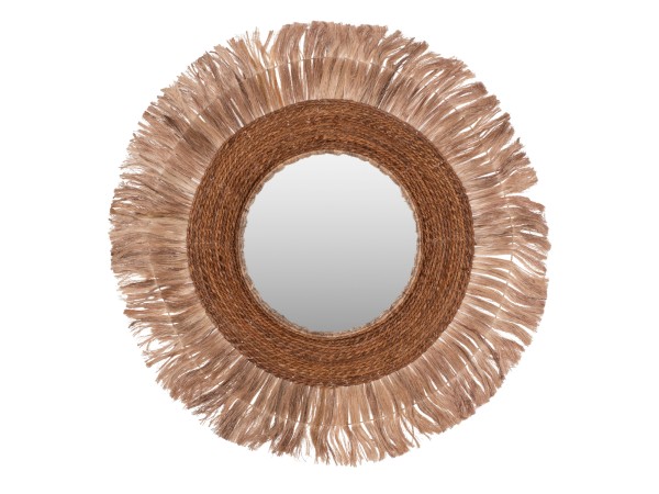 ΚΑΘΡΕΠΤΗΣ ΣΤΡΟΓΓΥΛΟΣ ΜΕ ΠΛΑΙΣΙΟ ΙΝΕΣ ΑΜΠΑΚΑ ΣΕ ΧΡΩΜΑ ΦΥΣΙΚΟ 110x5x110Υεκ.HM7740