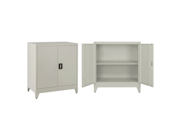 ΝΤΟΥΛΑΠΑ ΜΕΤΑΛΛΙΚΗ DURON HM11999 2-ΦΥΛΛΗ ΜΕ 2 ΑΠΟΘ.ΧΩΡΟΥΣ & ΠΟΔΙΑ-ΓΚΡΙ 90Χ40Χ100Υεκ.