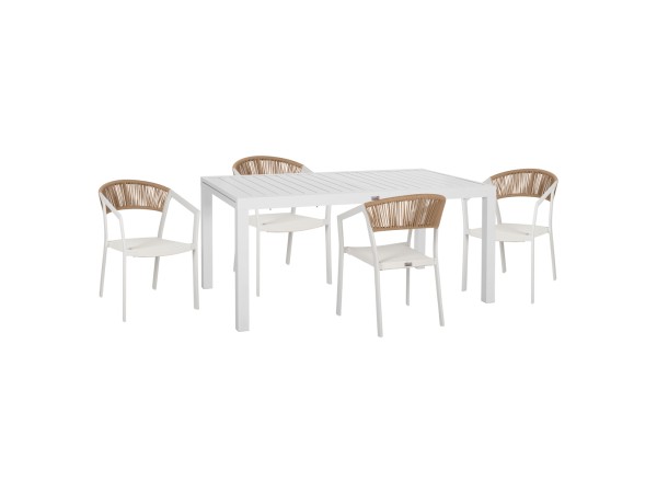 ΣΕΤ ΤΡΑΠΕΖΑΡΙΑΣ ΕΞ.ΧΩΡΟΥ 5ΤΜΧ KRUM HM21162 ΛΕΥΚΟ ΑΛΟΥΜΙΝΙΟ-P.E.RATTAN-TEXTILENE ΣΕΤ ΤΡΑΠΕΖΑΡΙΑΣ ΕΞ.ΧΩΡΟΥ 5ΤΜΧ KRUM HM21162 ΛΕΥΚΟ ΑΛΟΥΜΙΝΙΟ-P.E.RATTAN-TEXTILENE