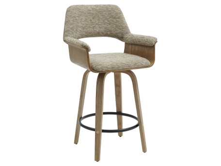 ΣΚΑΜΠΟ ΜΠΑΡ ΜΕΣ.ΥΨΟΥΣ CLIPP HM9987.01 WHITEWASH Κ.Π. ΞΥΛΟ-ΜΠΕΖ ΥΦΑΣΜΑ 57,5x53x98Υεκ