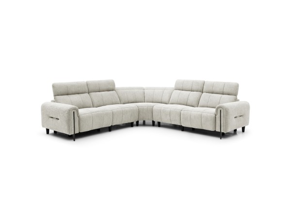 ΓΩΝΙΑΚΟΣ ΚΑΝΑΠΕΣ ΜΕ RECLINE ORACLE HM3290.02 ΜΠΕΖ ΥΦΑΣΜΑ 293x293x98Υεκ.