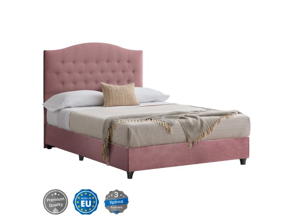 ΚΡΕΒΑΤΙ MALENA ΑΠΟ ΒΕΛΟΥΔΟ ΣΑΠΙΟ ΜΗΛΟ HM647.12 ΓΙΑ ΣΤΡΩΜΑ 120x200 εκ.