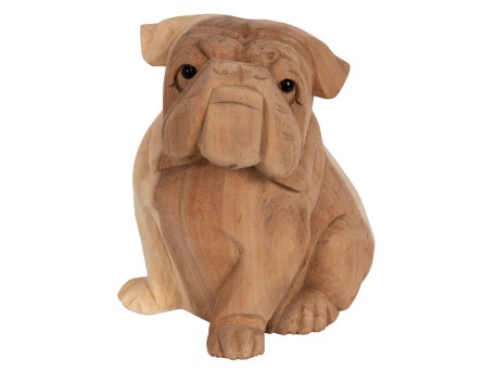 ΕΠΙΤΡΑΠΕΖΙΟ ΔΙΑΚΟΣΜΗΤΙΚΟ DOZER BULLDOG ΞΥΛΟ SUAR ΣΕ ΦΥΣΙΚΟ ΧΡΩΜΑ HM7925 18x14x20Y εκ.