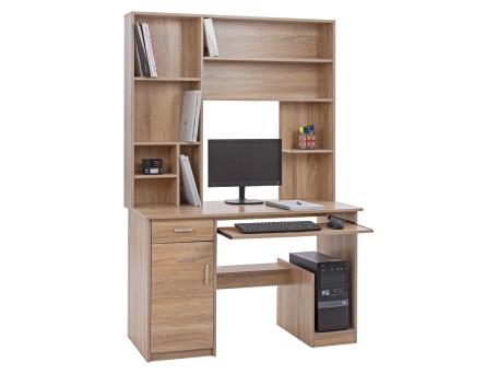 ΓΡΑΦΕΙΟ ΜΕ ΒΙΒΛΙΟΘΗΚΗ-ΡΑΦΙΕΡΑ STATUS HM2032.02 SONOMA 120X55X182