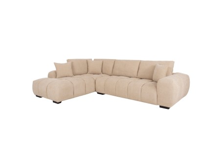 ΚΑΝΑΠΕΣ ΓΩΝΙΑ (ΑΡΙΣΤΕΡΗ) COVEN HM3266.01L ΕΚΡΟΥ ΥΦΑΣΜΑ 298x102-208x85Υεκ.