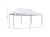 ΚΙΟΣΚΙ/GAZEBO MATTHEW HM6312 ΠΤΥΣΣΟΜΕΝΟ-ΣΚΕΛΕΤΟΣ ΜΕΤΑΛ.ΜΑΥΡΟΣ-ΛΕΥΚΟ ΥΦΑΣΜΑ 3x6x3,10Yμ