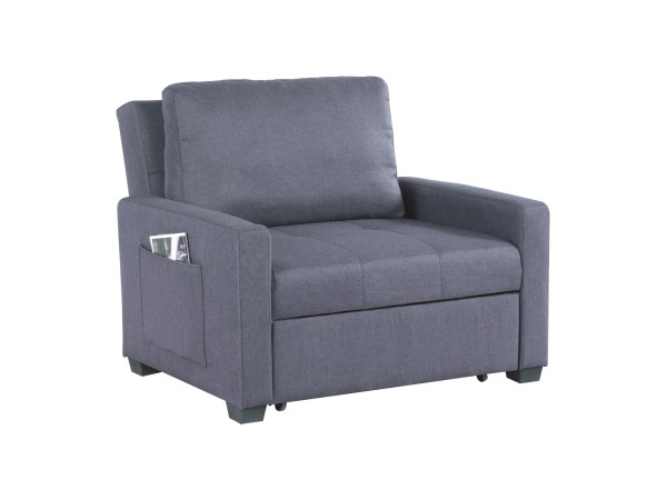 ΠΟΛΥΘΡΟΝΑ-ΚΡΕΒΑΤΙ KANNA 112x96x85 εκ.HM3083.10 ΓΚΡΙ