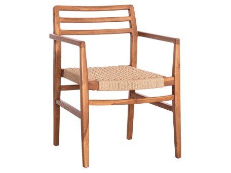 ΠΟΛΥΘΡΟΝΑ ΤΡΑΠΕΖΑΡΙΑΣ HERRIN HM18230 ΞΥΛΟ TEAK-ΣΧΟΙΝΙ VIRO 58x56x80Υεκ.