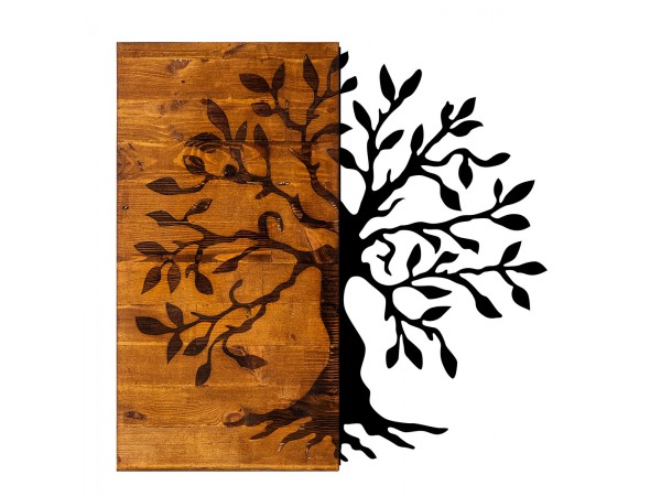 ΔΙΑΚΟΣΜΗΤΙΚΟ ΤΟΙΧΟΥ ΞΥΛΙΝΟ ΜΕ ΜΕΤΑΛΛΙΚO ΔΕΝΤΡΟ 58Χ58 HM7220