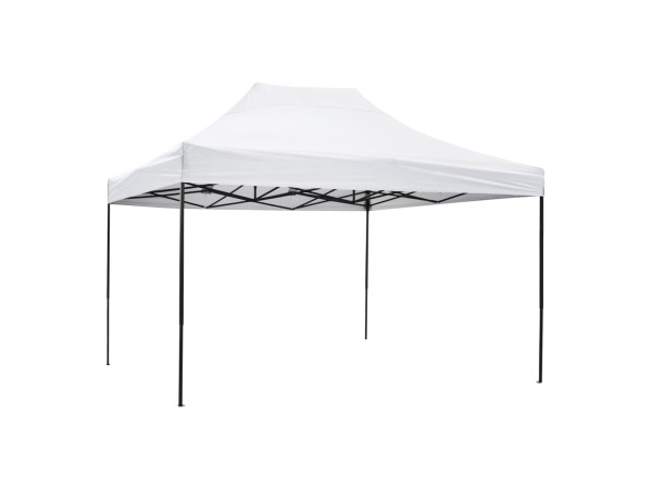 ΚΙΟΣΚΙ/GAZEBO MATTHEW HM6311 ΠΤΥΣΣΟΜΕΝΟ-ΣΚΕΛΕΤΟΣ ΜΕΤΑΛ.ΜΑΥΡΟΣ-ΛΕΥΚΟ ΥΦΑΣΜΑ 3x4,5x3,10Yμ