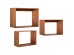 ΡΑΦΙΕΡΑ CHENGIS HM9830 3ΤΜΧ ΞΥΛΟ TEAK ΣΕ ΦΥΣΙΚΟ ΧΡΩΜΑ 60x20x38Υεκ