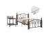 ΣΕΤ ΥΠΝΟΔΩΜΑΤΙΟΥ ΜΕ ΣΤΡΩΜΑ 3ΤΜΧ HM11217 RUBBERWOOD-ΜΕΤΑΛΛΟ ΣΕΤ ΥΠΝΟΔΩΜΑΤΙΟΥ ΜΕ ΣΤΡΩΜΑ 3ΤΜΧ HM11217 RUBBERWOOD-ΜΕΤΑΛΛΟ