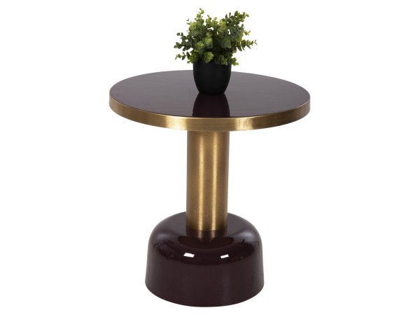 ΒΟΗΘΗΤΙΚΟ ΤΡΑΠΕΖΑΚΙ ERODE HM4242.06 ΜΕΤΑΛΛΟ ΣΕ ΚΕΡΑΣΙ-ΧΡΥΣΟ Φ50,5x52,5Υ εκ.