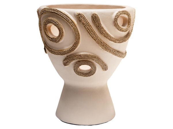 ΕΠΙΤΡΑΠΕΖΙΟ ΔΙΑΚΟΣΜΗΤΙΚΟ ΒΑΖΟ DEAN HM4678.02 ΤΕΡΑΚΟΤΑ ΣΕ ΚΡΕΜ--Φ23x29Υεκ.