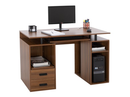 ΓΡΑΦΕΙΟ ΜΕΛΑΜΙΝΗΣ STATUS HM2026.03 WALNUT 120Χ55Χ76 εκ.