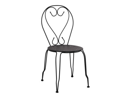 ΚΑΡΕΚΛΑ ΜΕΤΑΛΛΙΚΗ AMORE ΜΑΥΡΗ 42x48x90 εκ. HM5007.11