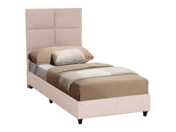 ΚΡΕΒΑΤΙ ΜΟΝΟ MILO HM652.32 ΜΠΕΖ TEDDY ΥΦΑΣΜΑ ΓΙΑ ΣΤΡΩΜΑ 90x200εκ