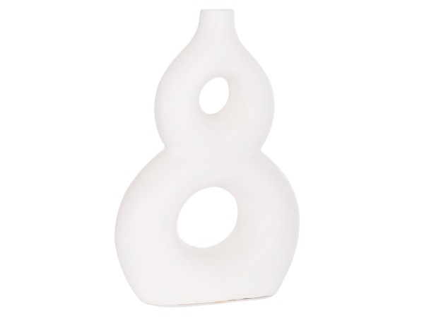 ΕΠΙΤΡΑΠΕΖΙΟ ΔΙΑΚΟΣΜΗΤΙΚΟ ΒΑΖΟ FIORIN HM4666.02S ΤΕΡΑΚΟΤΑ ΣΕ ΛΕΥΚΟ--21x7.5x31Υεκ.