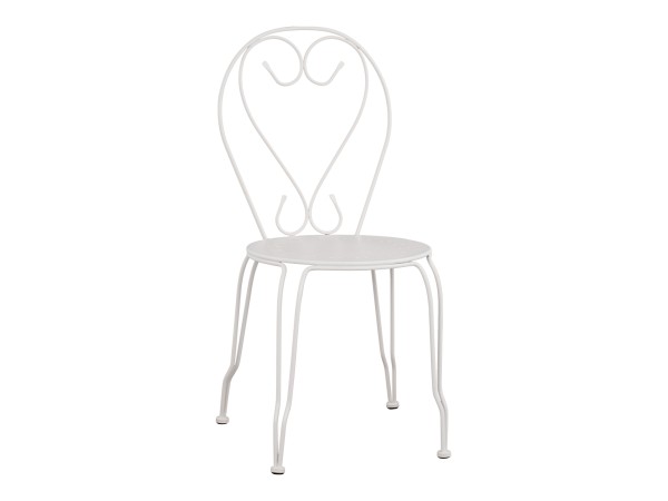 ΚΑΡΕΚΛΑ ΜΕΤΑΛΛΙΚΗ AMORE ΛΕΥΚΗ 42x48x90 εκ. HM5007.12