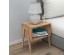 ΚΟΜΟΔΙΝΟ JAKE HM18182.04 ΜΕΛΑΜΙΝΗ ΣΕ ΦΥΣΙΚΟ ΞΥΛΟΥ 48x35x49Υεκ.