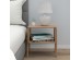 ΚΟΜΟΔΙΝΟ JAKE HM18182.04 ΜΕΛΑΜΙΝΗ ΣΕ ΦΥΣΙΚΟ ΞΥΛΟΥ 48x35x49Υεκ.