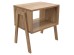 ΚΟΜΟΔΙΝΟ JAKE HM18182.04 ΜΕΛΑΜΙΝΗ ΣΕ ΦΥΣΙΚΟ ΞΥΛΟΥ 48x35x49Υεκ.