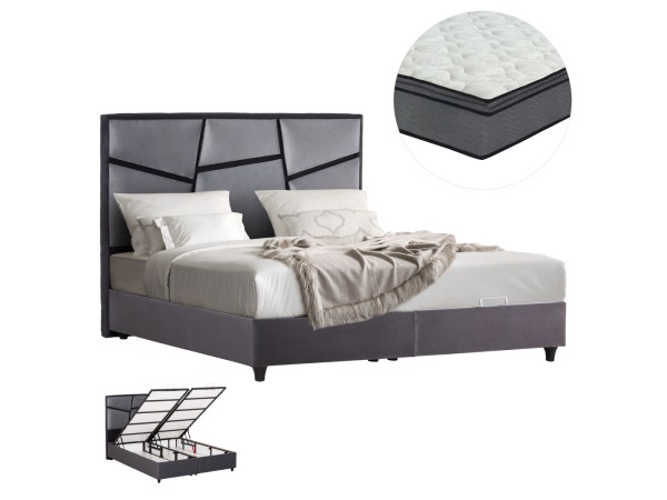 ΚΡΕΒΑΤΙ ΔΙΠΛΟ ΜΕ ΣΤΡΩΜΑ & ΑΠΟΘ.ΧΩΡΟ IRIDA HM21166 ΓΚΡΙ ΒΕΛΟΥΔΟ--ΓΙΑ 160x200εκ ΚΡΕΒΑΤΙ ΔΙΠΛΟ ΜΕ ΣΤΡΩΜΑ & ΑΠΟΘ.ΧΩΡΟ IRIDA HM21166 ΓΚΡΙ ΒΕΛΟΥΔΟ--ΓΙΑ 160x200εκ