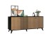 ΜΠΟΥΦΕΣ ΜΕΛΑΜΙΝΗΣ KRUDEN HM9446.11 ΜΑΥΡΟ-ΦΥΣΙΚΟ 180x40x78.6Υεκ.