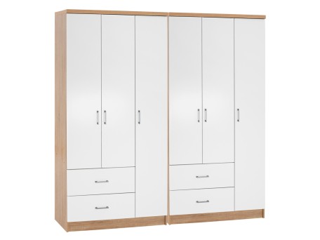 ΝΤΟΥΛΑΠΑ 6ΦΥΛΛΗ CAESAR HM21236.02 ΜΕΛΑΜΙΝΗ SONAMA & ΛΕΥΚΟ 180x42,5Χ181Υεκ.