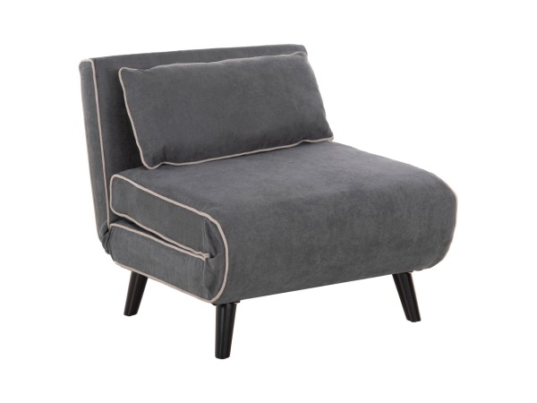 ΠΟΛΥΘΡΟΝΑ ΚΡΕΒΑΤΙ BRAXTON HM8425.10 ΣΚΟΥΡΟ ΓΚΡΙ ΥΦΑΣΜΑ 78x88x78Υεκ.