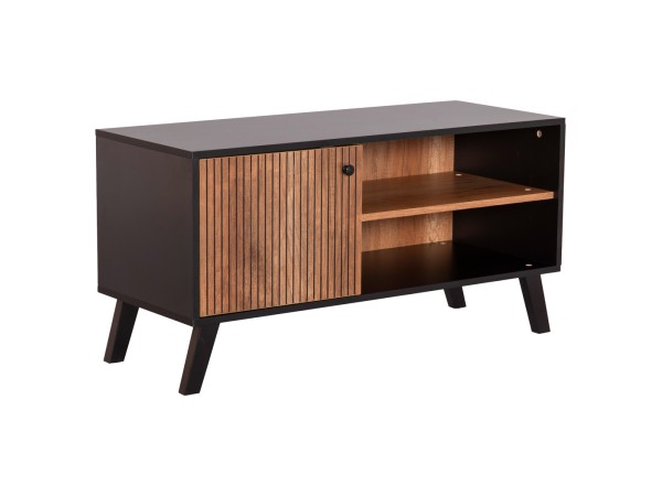 ΕΠΙΠΛΟ ΤΗΛΕΟΡΑΣΗΣ ΜΕΛΑΜΙΝΗΣ KRUDEN HM9443.11 ΜΑΥΡΟ-ΦΥΣΙΚΟ 100x40x51Υεκ.