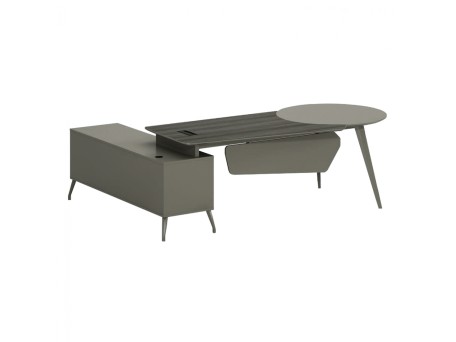 ΓΡΑΦΕΙΟ ΕΠΑΓΓΕΛΜΑΤΙΚΟ LUX SERIES 237X160X75Yεκ. ΔΕΞΙΑ ΓΩΝΙΑ ΣΤΑΧΤΙ ΜΟΚΑ HM2117R