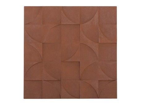 ΠΙΝΑΚΑΣ ΤΕΤΡΑΓΩΝΟΣ ΣΕΙΡΑ SANTORINI HM4524 MDF ΣΕ ΚΑΦΕ ΧΡΩΜΑ 80x5(πάχος)x80Υεκ.