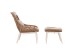 ΠΟΛΥΘΡΟΝΑ LOUNGE ΜΕ ΥΠΟΠΟΔΙΟ REMVAZZO HM6561.02 ΑΛΟΥΜΙΝΙΟ ΜΠΕΖ--WICKER 89x94x98Υεκ