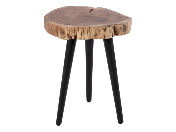 ΤΡΑΠΕΖΙ ΣΑΛΟΝΙΟΥ ΒΟΗΘΗΤΙΚΟ ΑΠΟ ΜΑΣΙΦ ΞΥΛΟ ΑΚΑΚΙΑΣ HM8364.11 Φ40x49.5Υ εκ.