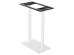 ΒΑΣΗ ΤΡΑΠΕΖΙΟΥ ΜΠΑΡ HM480.02 ΔΥΟ ΠΟΔΙΑ-ΜΕΤΑΛΛΙΚΗ ΣΕ ΛΕΥΚΟ ΜΑΤ ΧΡΩΜΑ 80x40x108Υεκ