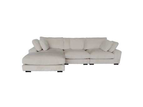 ΚΑΝΑΠΕΣ ΑΡΙΣΤΕΡΗ ΓΩΝΙΑ CRANFIELD HM3287.02L ΜΠΕΖ ΡΙΓΕ ΥΦΑΣΜΑ 313x169(γωνία)x80Υεκ.