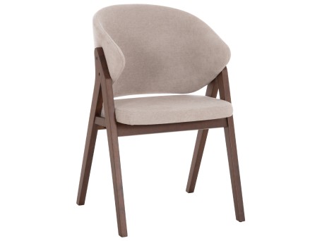 ΚΑΡΕΚΛΑ HANA HM9746.11 RUBBERWOOD ΣΕ ΜΑΥΡΟ ΧΡΩΜΑ-ΓΚΡΙ ΥΦΑΣΜΑ 55,5x60x85Yεκ.